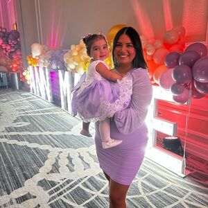 Chic One-Shoulder Lavender Dress